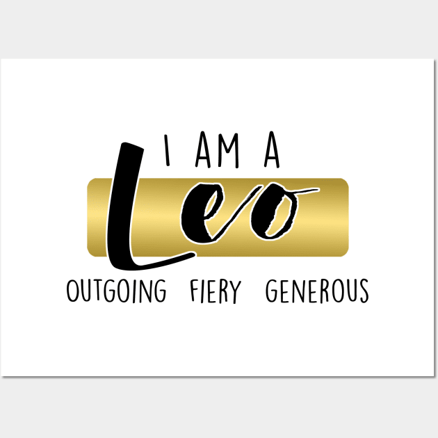 I am a Leo Wall Art by MissOstrich